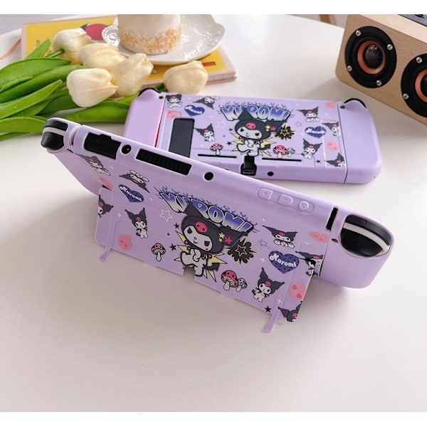 KUROMI skyddande fodral för Switch OLED-modell, mjukt TPU slimfodral