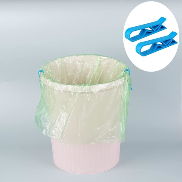 Plastpåsehållare för köksavfall, Badrumsavfallspåsehållare, Avfallskorgklämma, Soppåsehållare, Robust A