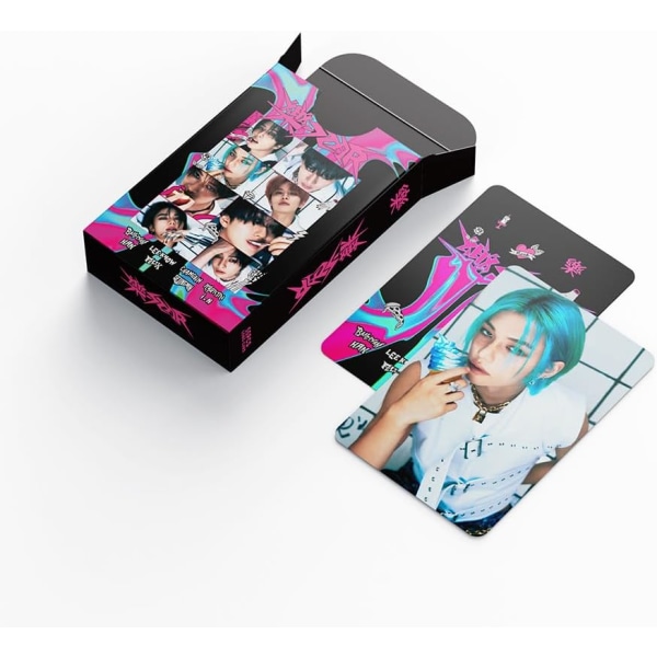 Kpop Stray Kids fotokort 55 Pack Stray Kids Lomo Cards Stray Kids 3. FANMEETING PILOT FOR 5-STJERNET