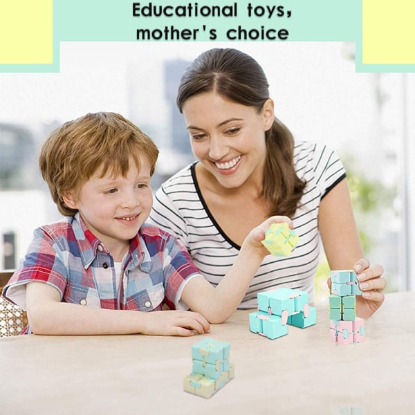 Uendelig kube fidget leketøy stressavlastende fidgeting spill (4
