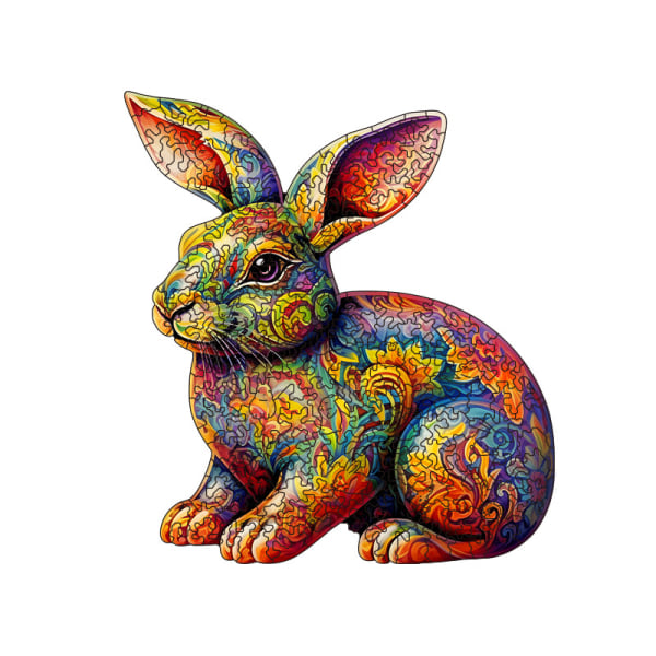 (Kanin) Träpussel för vuxna (42x33cm, 220 st), Unik form