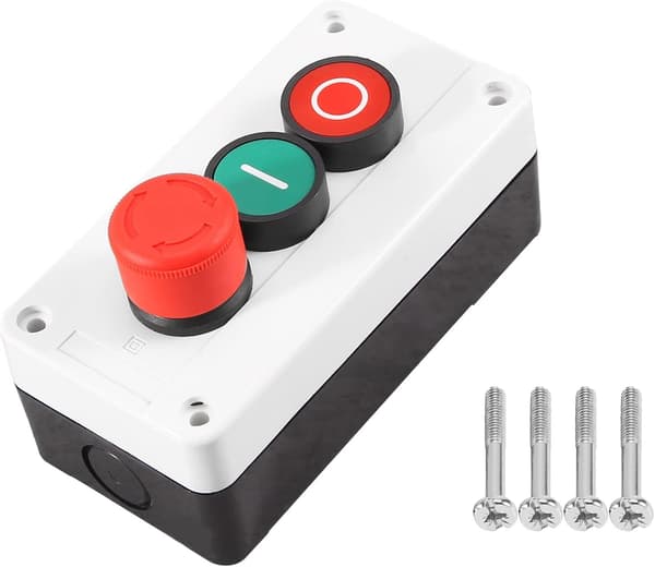Nödstoppknapp NC NO momentant tryckknapp röd och grön switch
