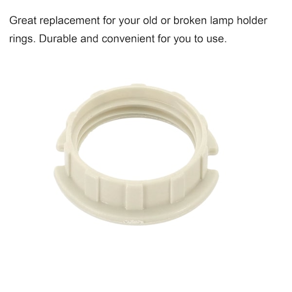 G9 Lampskärmsringar Adapter Reduceringsring Ljushållare Lampbyte för Ljuskronor Vit 5-pack