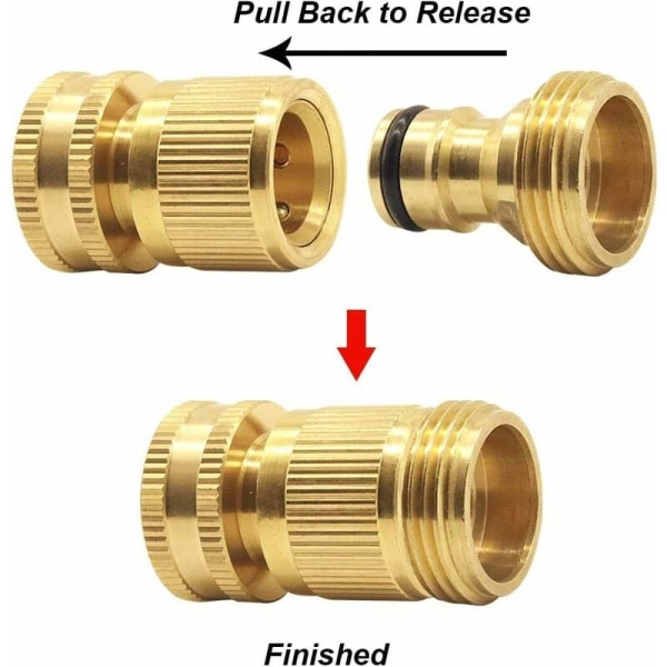 Male and Female Expandable Garden Hose Adapters Connectors Quick