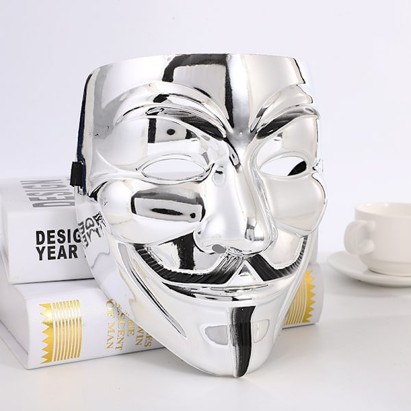 4 stk. Halloween V for Vendetta maske sæt - FEST, VERDENS BOGUGE/HALLOWEEN KIT