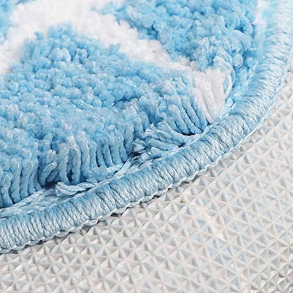 Grønn blad baderomsteppe Søt dørmatte for barn - Mikrofiber absorberende baderomstepper - Dørmatte teppe gulvmatte, Le