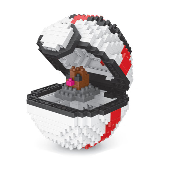 Bloklegetøj, P Æsker med blokke, Miniature 3D-puslespil, Mini Blo