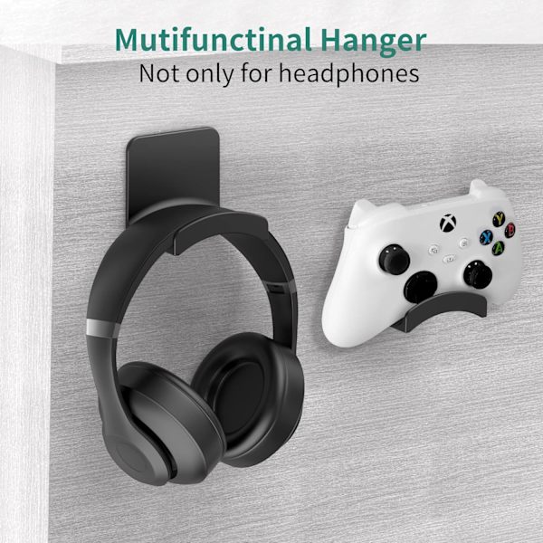 2-pack hörlursstativ - Hörlurshållare med [starkt lim] för spelheadset