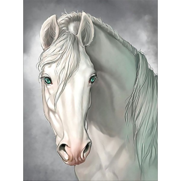 30x40 cm 5D Peinture Diamant DIY Complet, 5D cheval Licorne, DI