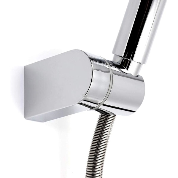 Universal Justerbar Fastgjort Brusehovedholder Krom