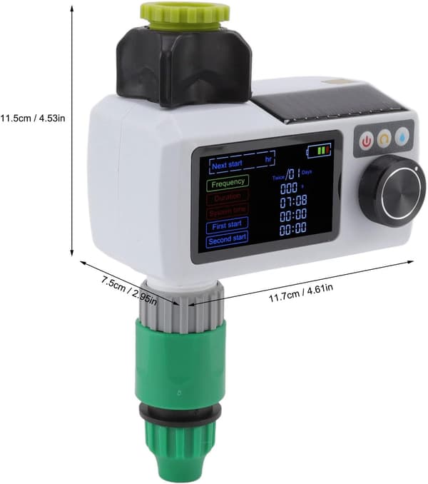 Automatisk Solar Vandtimer IP68 Vandtæt Vandingssystem Programmerbar Havevandtimer Slangehane Timer Controller