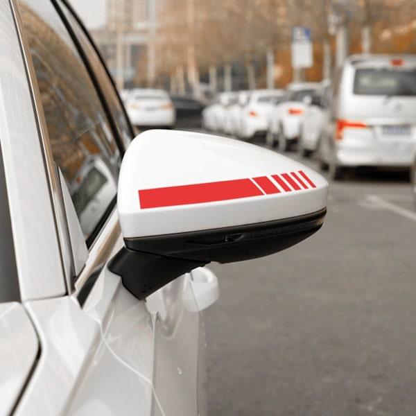 (Punainen) 2 kpl Auton Takakatsomisen Peilin Tarra Koriste Auton Runko Tarra Vinyyli