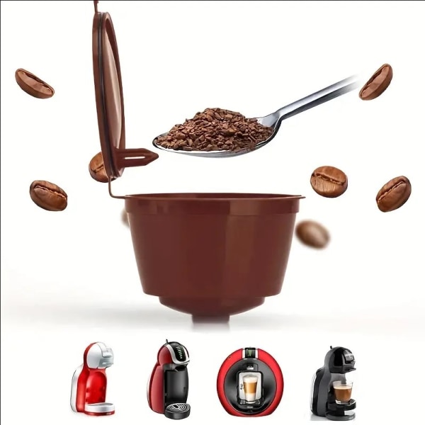 Återanvändbar kapselfilter kaffekopp för Nescafe Dolce Gusto Refill