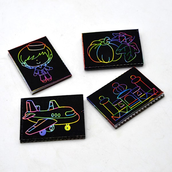 Scratch Art Leksaker - Partypresenter Scratchkort med Stick - 1