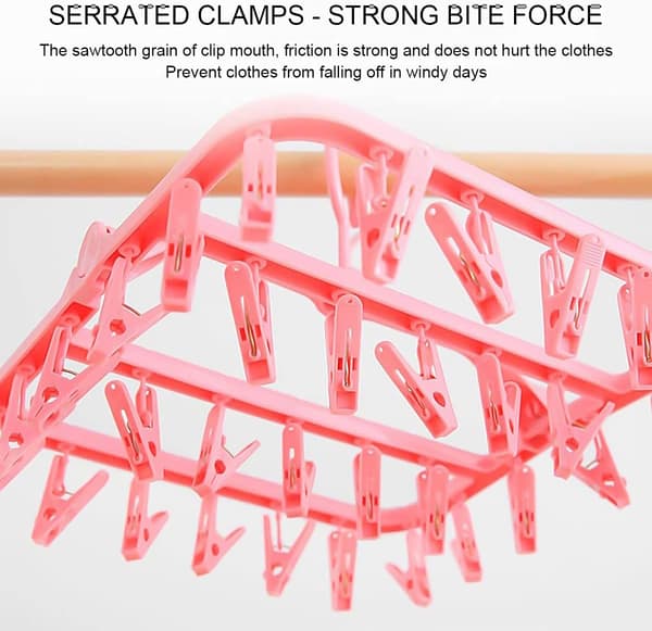 Sock Drying Rack, Klädtork med 32 klämmor, Windpro