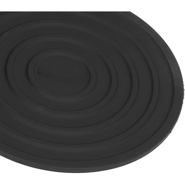 2-osainen pyöreäTabletti (musta), koristeellinen ja käytännöllinen, paksu muotoilu, pieni ja kompakti, lämmönkestävä silikonitabletti, sopii ravintoloihin
