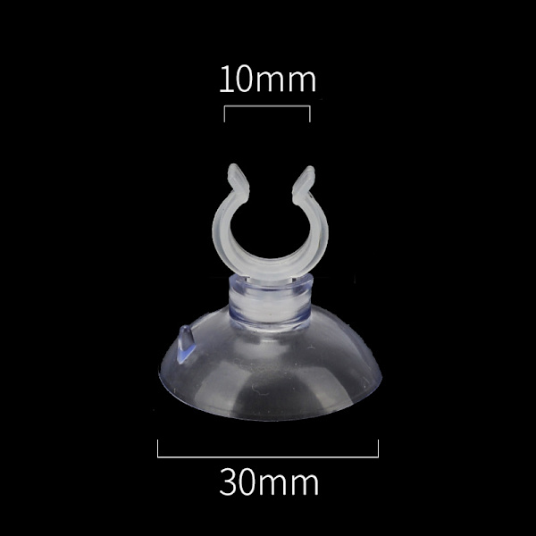 100 stycken Transparent Akvarium Sugkoppar för Akvarium (10x30mm), Akvariumpump Akvarium Sugkoppar