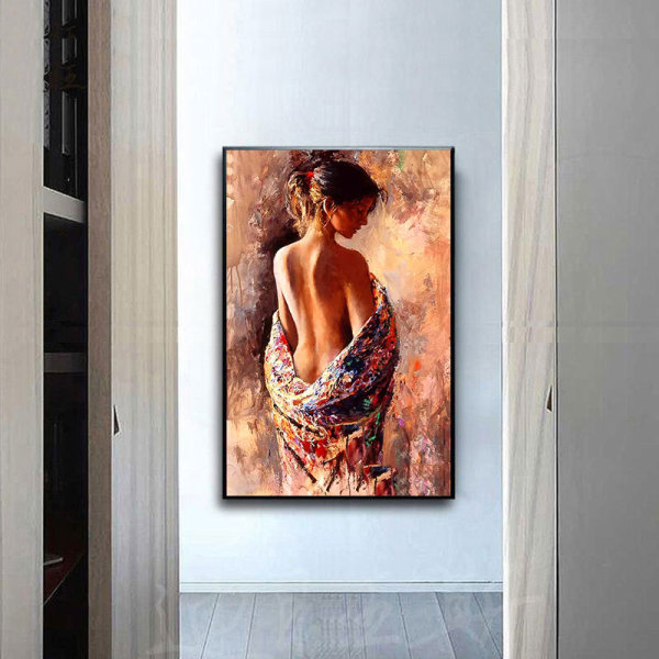 (30x40cm)5d väggmålning naken enkel att följa instruktioner r