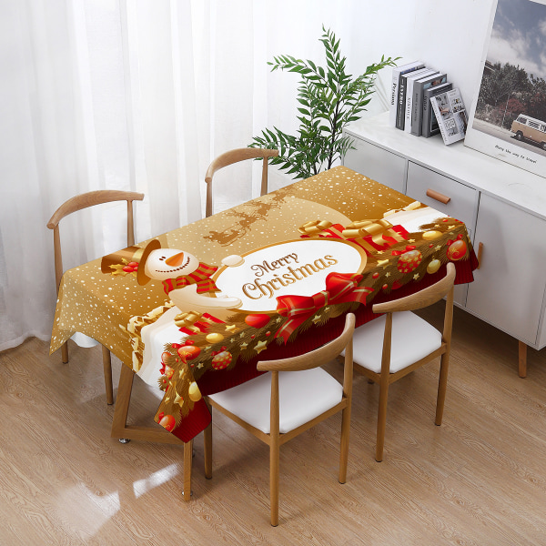 Rektangulär Julduk Polyester 140 * 180cm Chris