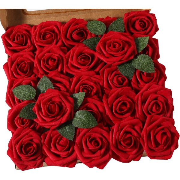 Mousse Rose Artificielles Fleurs Fausse Roses Faux Bouquet pour