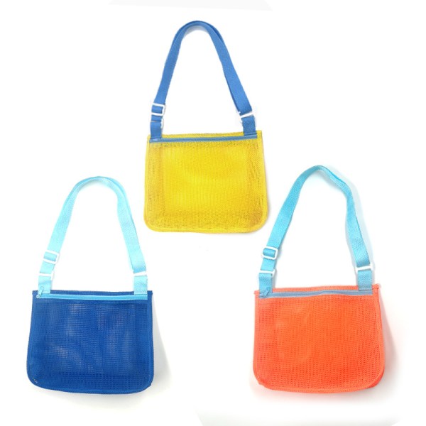 Stor mesh strandtaske til børn, Shell Collection Bag, Seashel