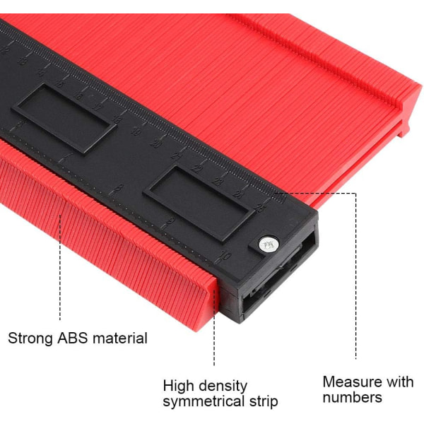 Kontur Gauge, Kontur Kopierer 10\"/25CM Tykkelse, DIY Verktøy Kontur Gauge for Nøyaktig Kontur Måling