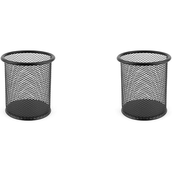 Svart set med 2 pennhållare