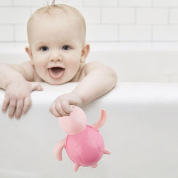 Baby Bade Termometer Sød Skildpaddeform Baby Badekar Vandtermometer til Badeværelse ()