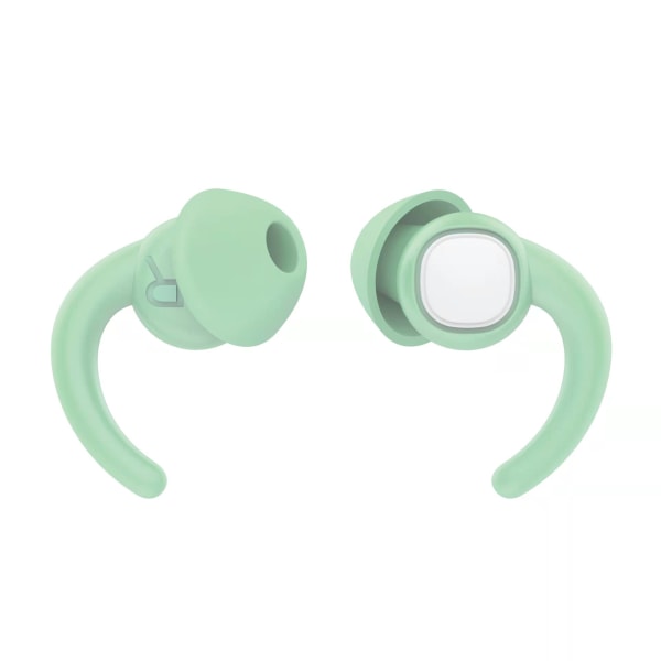 1 par lysegrønne silikon ørepropper for å sove, gjenbrukbare Noi