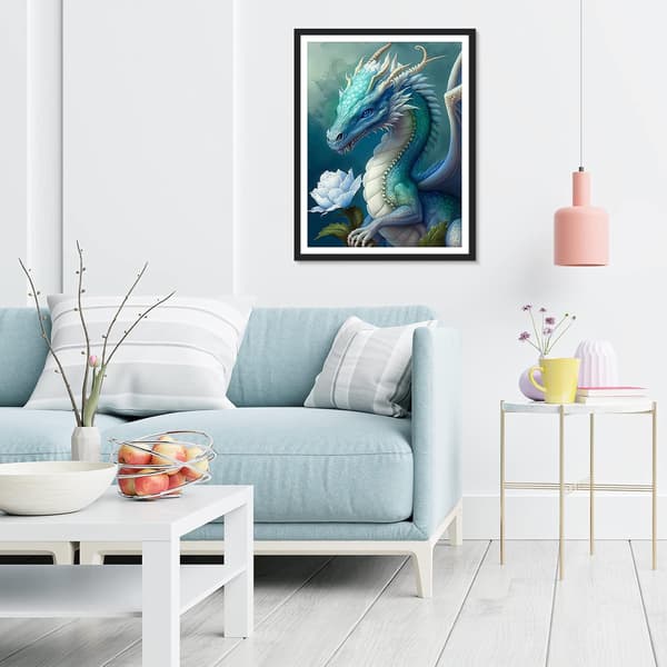 5D Diamantmålning 30x40cm Drake O