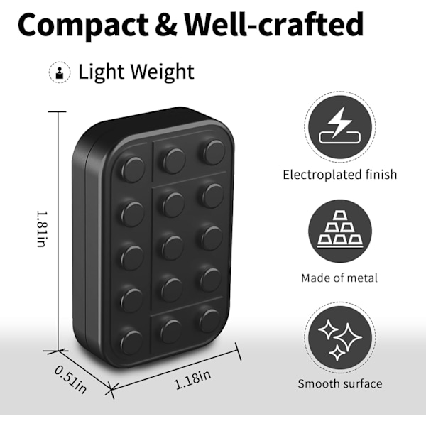 Fidget Leksaker Vuxna Metall Fidget Slider Magnetisk EDC Haptisk Fidget Leksak för Vuxna