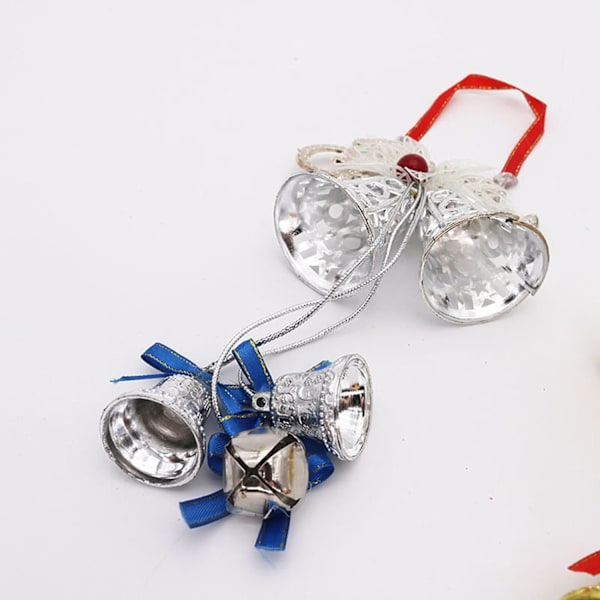 Juleklokkepynt, Guld Julepynt Juletræsklokker Vedhæng Julehåndværk Klokker til Juleferie