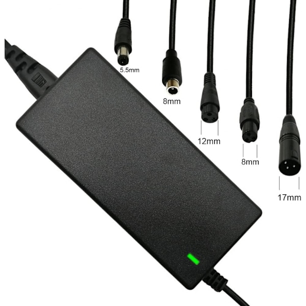 42V 2A Oplader med 5 Stik til Scooter 36V Lithium Batteri Elcykel Scooter Batteriopladning