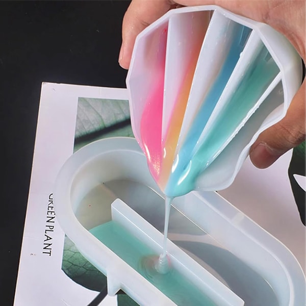 3 stk. - Split kop til maling hældning Fluid Art Silikone Split kop Resin hældning Maling værktøjer DIY Makin