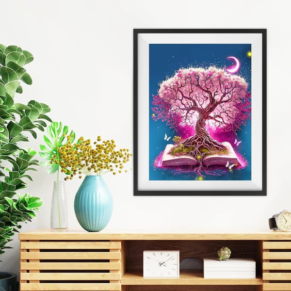5D olohuoneen sisustus timanttimaalaus (30*40cm) 68