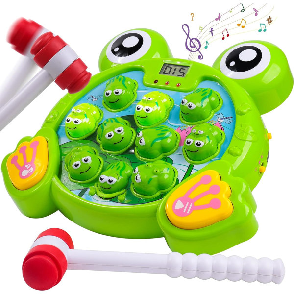 Interaktivt Frog Game, Hammer Pounding Toys Finmotor Skill