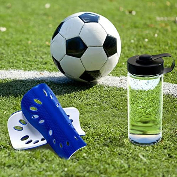 2 Par Fotbollsskydd för Barn och Vuxna, Andningsbara Skyddshylsor för Pojkar & Flickor Fotbollsmatcher, Skyddande EVA