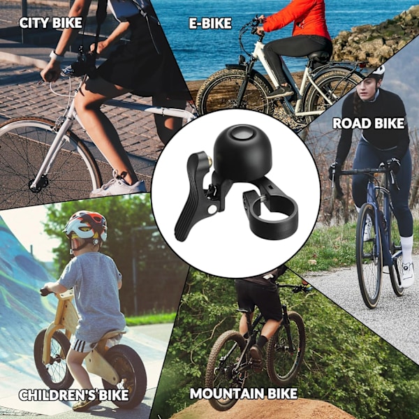 Mini-polkupyörän ohjaustangon kello 22,2 mm Kirkas Äänekäs Vasen Torvi Ei Tarvitse Sähköä Kupariseos Nylonia MTB R