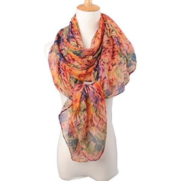 Blandade Färger Bomullsvoile Sjal Scarves Strandkläder Wrap