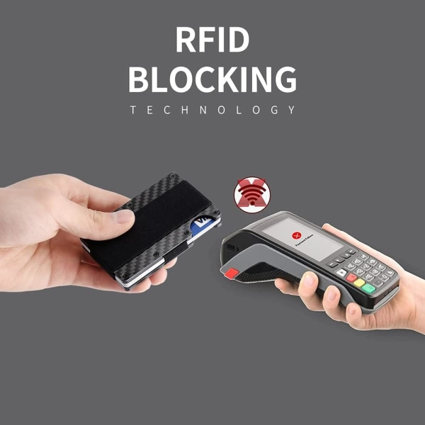 Alumiininen minimalistinen lompakko, ohut metallilompakko, RFID-korttiholkki