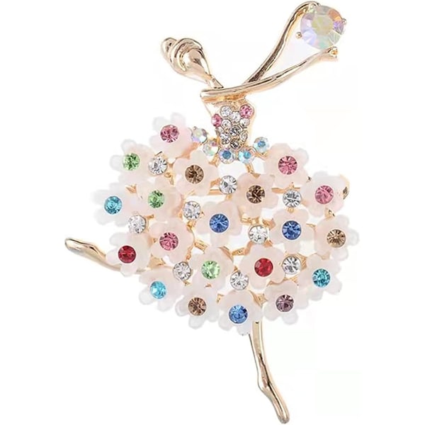 Dyrebrosche Dame Mode Unik Krystal Rhinestone Vintage Emalje Revers Sikkerhedsnål, Beklædningssmykker Beklædning Rygsæk Jakke Hat Dekoration DIY