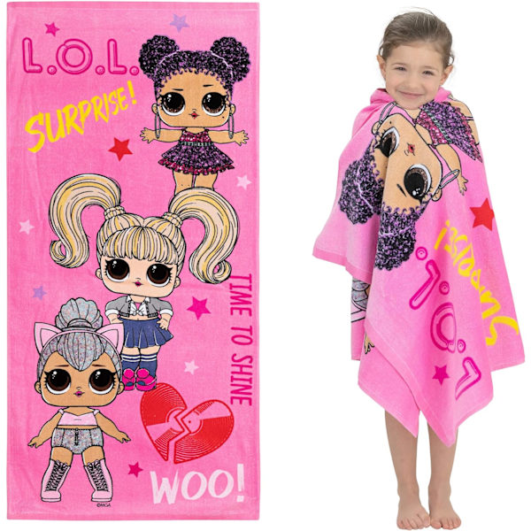 Supermjuk bomullsbad/pool/strandhandduk, 58\" x 28\" Pink