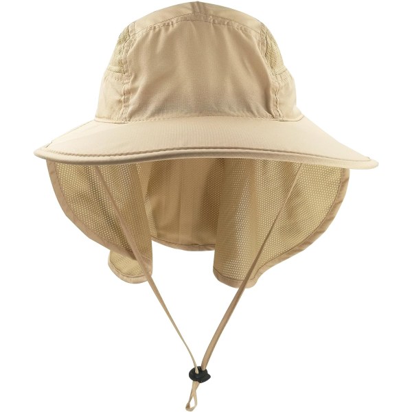 Safari Hat/Cap Solhat til kvinder og mænd UV-beskyttelse med 12 cm bred