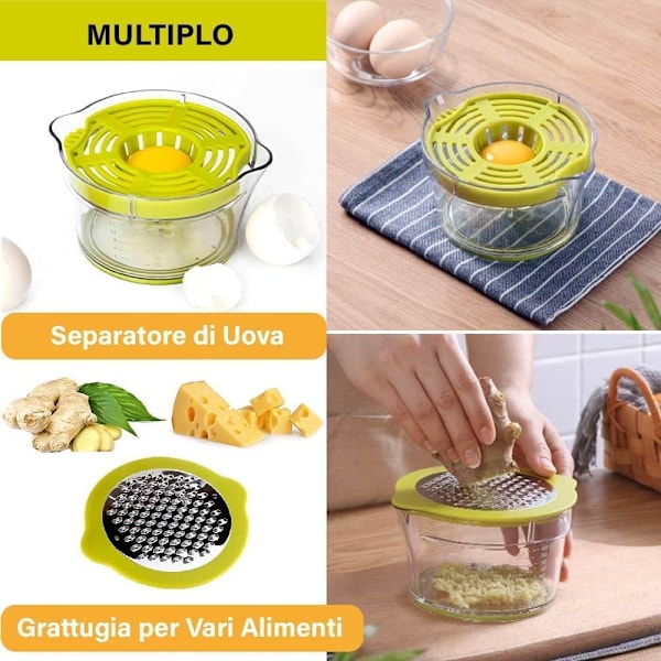 4-i-1 Manuel Citruspresser Citron/Appelsin/Citronpresser Manuel Citruspresser Manuel Citruspresser Æggeblomme- og Hvide Separator Manuel Grøntsagsrivejern C