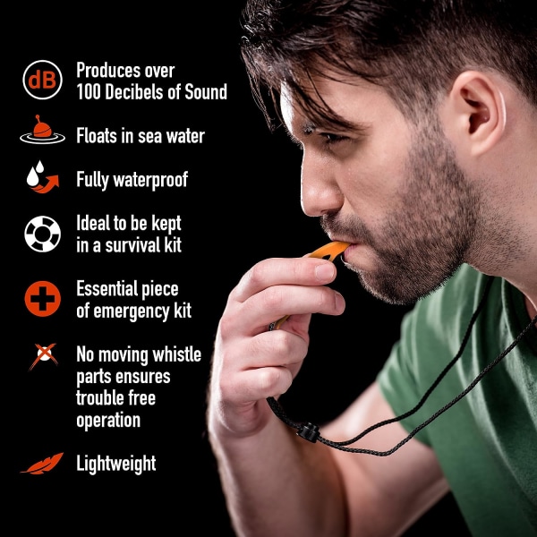 10 Emergency Survival Signal Whistle - Urheilu, retkeily ja patikointi