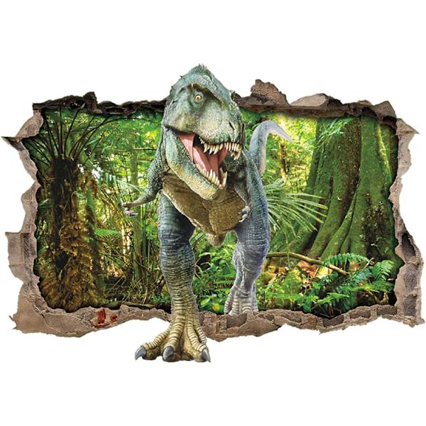Dinosaur Forest Veggklistremerker 3D Knuste Veggklistremer Soverom DIY Kunstdekor
