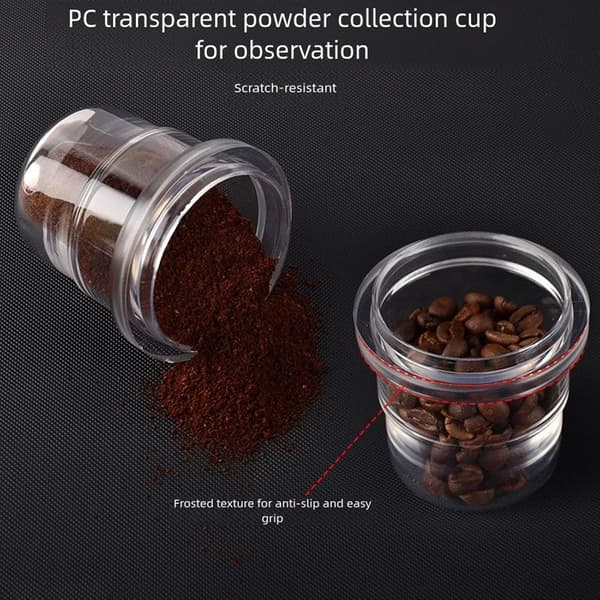Premium 58 mm kaffemåttkopp med tjock polykarbonatbas för espressomaskiner, diskmaskinssäker, doseringskopp