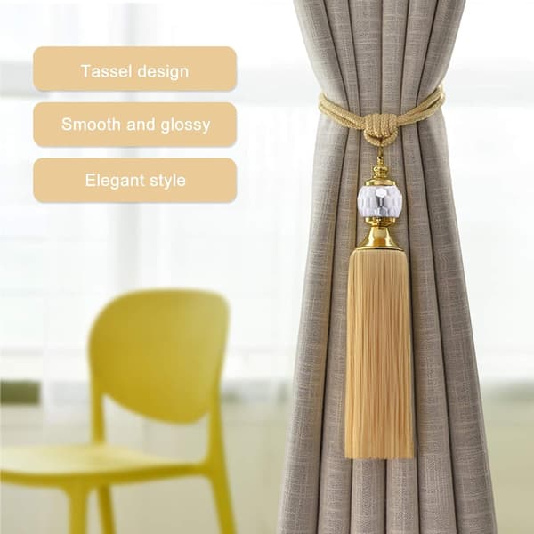 4 stk. Kvast Gardinbindere Gardin Holdbacks Vindue Draperier