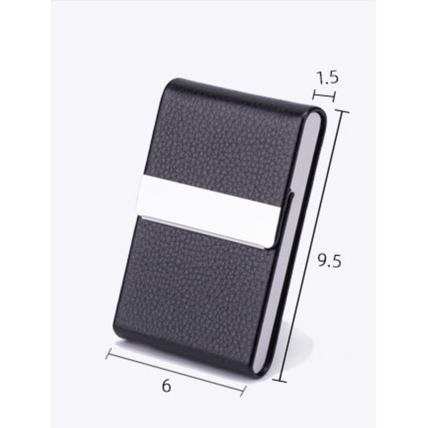 2 Business Card Holder, Metal Business Card Case Pocket, Card Holder for Women & Men, Professional