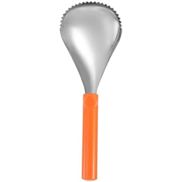 25x8,5cm Takket Ske Frugt Kernefjernere Frugt Skraber Græskar Kernefjernere Ske Græskar Pulp Separator Pære Stenfjernere Rustfrit